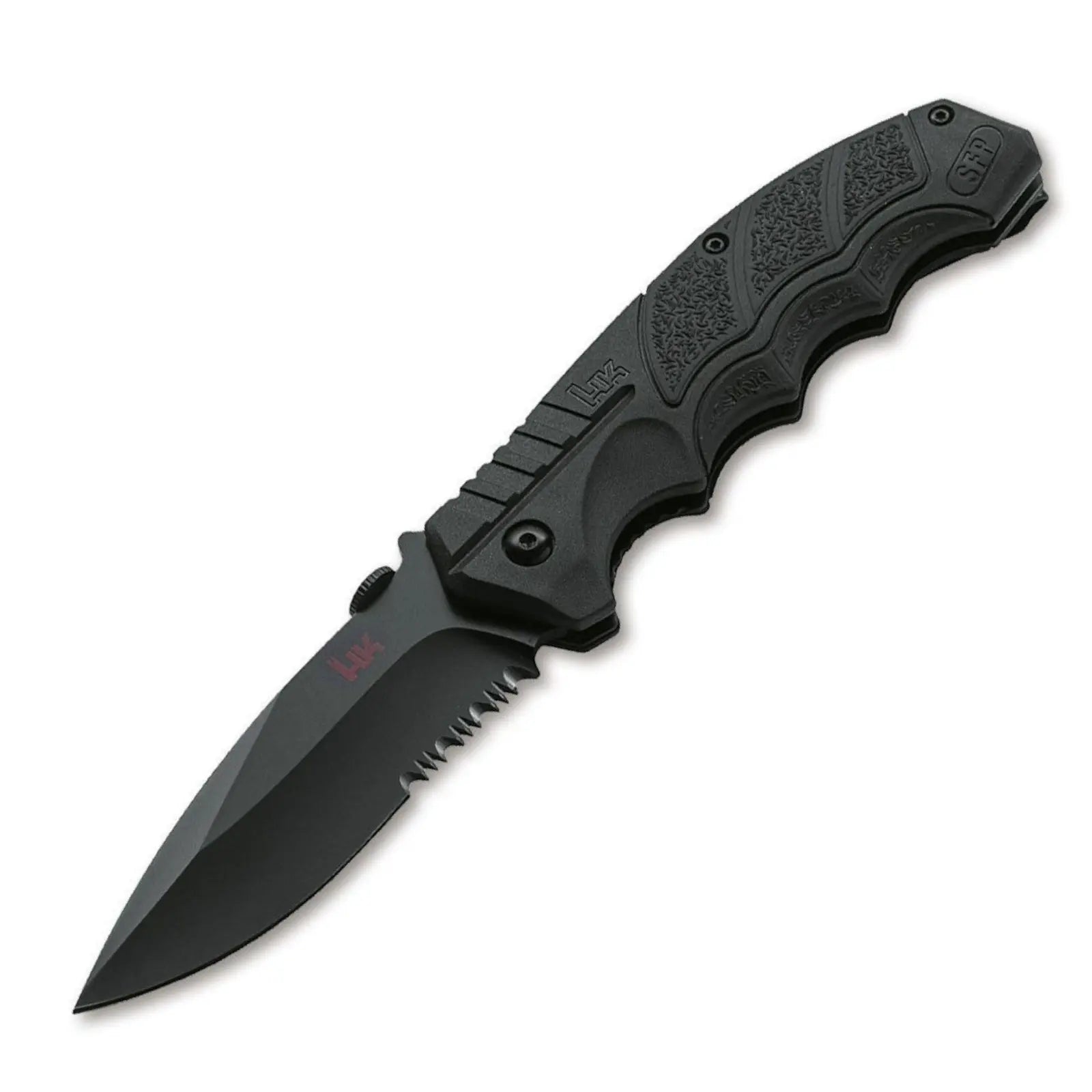 Heckler & Koch SFP Tactical Folder All Black D2 Linerlock Taschenmesser Heckler & Koch