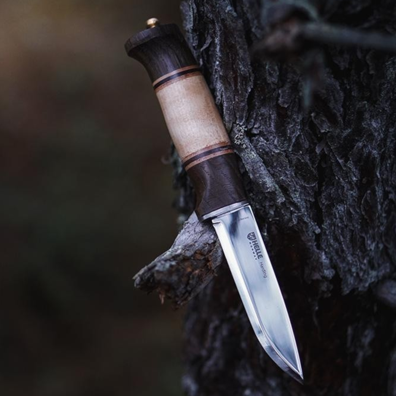 Helle Harding Messer H3LS Triple Laminate Scandi Jagdmesser Birke Outdoor
