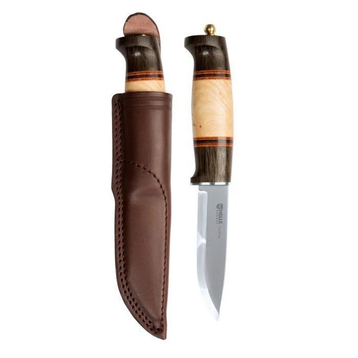 Helle Harding Messer H3LS Triple Laminate Scandi Jagdmesser Birke Outdoor