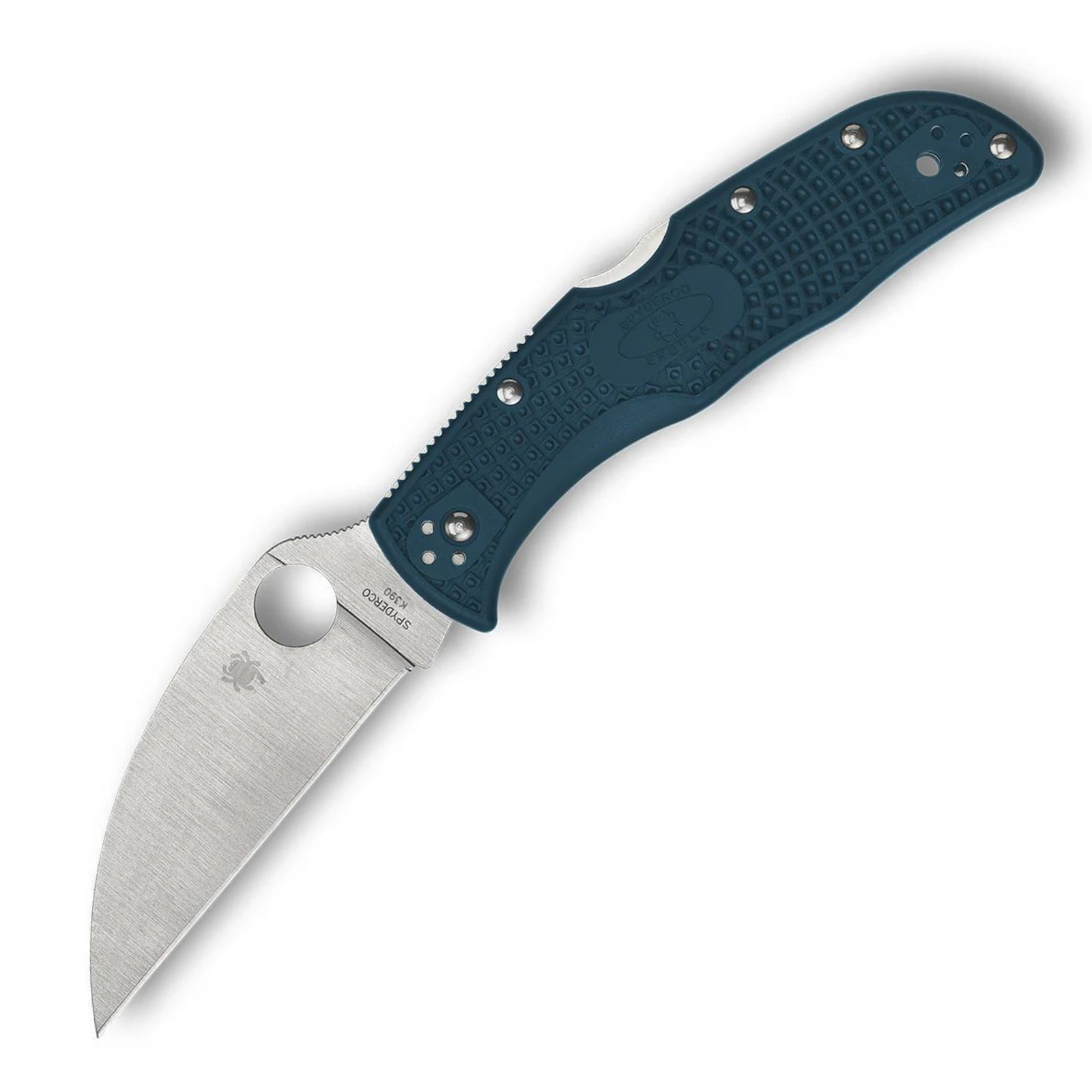 Spyderco C243FPWK390 Endela Wharncliffe – K390 Tool Steel, Blue FRN