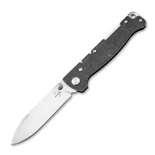 Böker Plus Atlas Droppoint TS D2 Backlock Taschenmesser Einhandmesser EDC Böker Plus