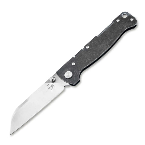Böker Plus Atlas Sheepsfoot TS D2 Backlock Einhandmesser Edelstahl Taschenmesser GMELCH