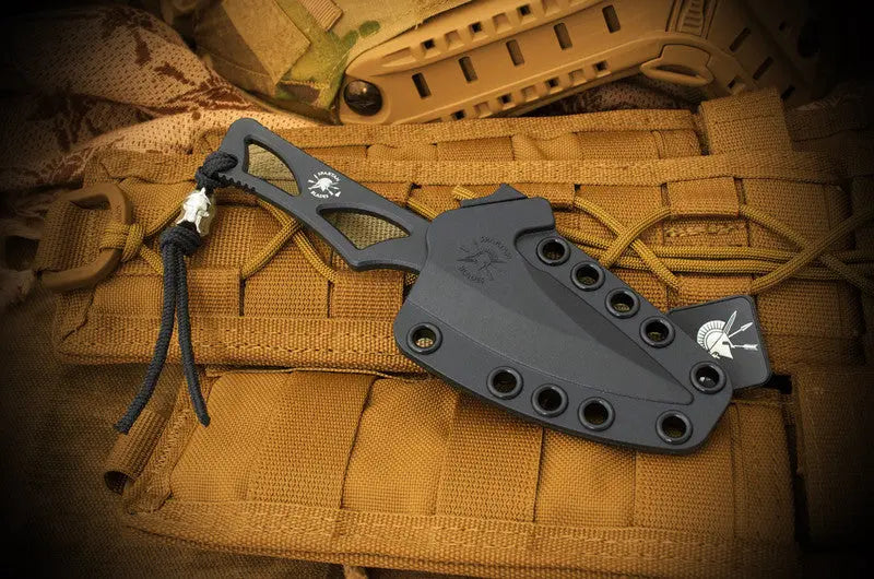 Spartan Blades Enyo All Black – Fixed Blade EDC Messer – AUS-8A – Skelettmesser