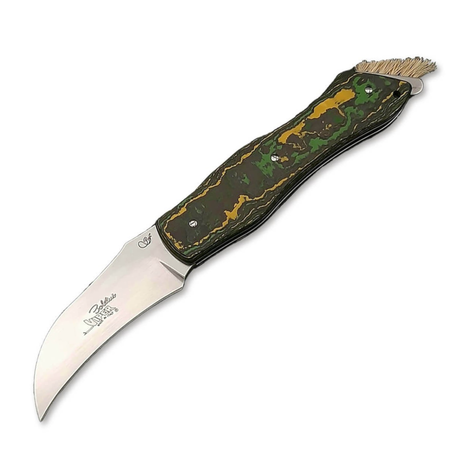 Viper Boletus CF Toxic Storm Pilzmesser Nitro-B Carbon Slipjoint Messer Lederetui