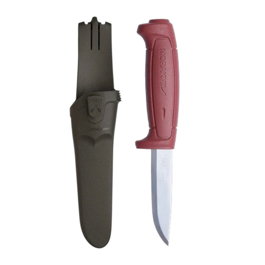 Morakniv Basic 511 (C) Arbeitsmesser – Carbonstahl 2 mm Klinge mit Scandi-Schliff | Made in Sweden Morakniv