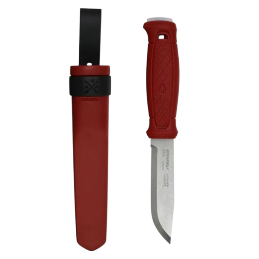 Morakniv Garberg (S) Dala Red – Full-Tang Bushcraft Messer mit 14C28N Stahl & Firesteel-Rücken Morakniv