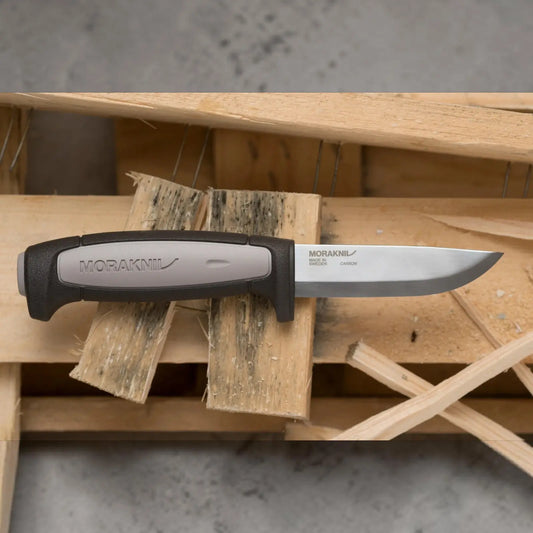 Morakniv Pro Robust (C) Arbeitsmesser – 3,2 mm Carbonstahl Klinge für Handwerk & Baustelle Morakniv