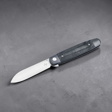 Böker Plus Modern Club Knife – Gentleman Taschenmesser mit Nitro-V Stahl, Micarta & Flipper | Linerlock EDC Böker Plus