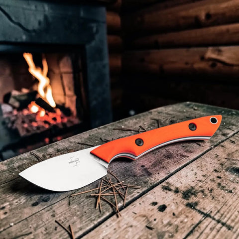 Böker Plus M.U.K. Orange – kompaktes Nessmuk-Fixed-Blade für Jagd & Outdoor Böker Plus