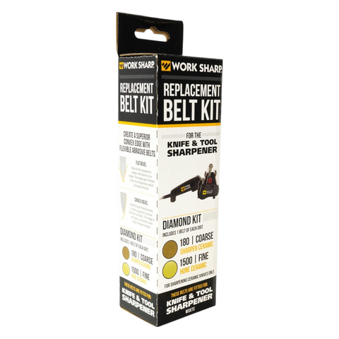 Work Sharp WSKTS Diamond Belt Kit 180/1500 | Schleifbänder für Keramikklingen Work Sharp