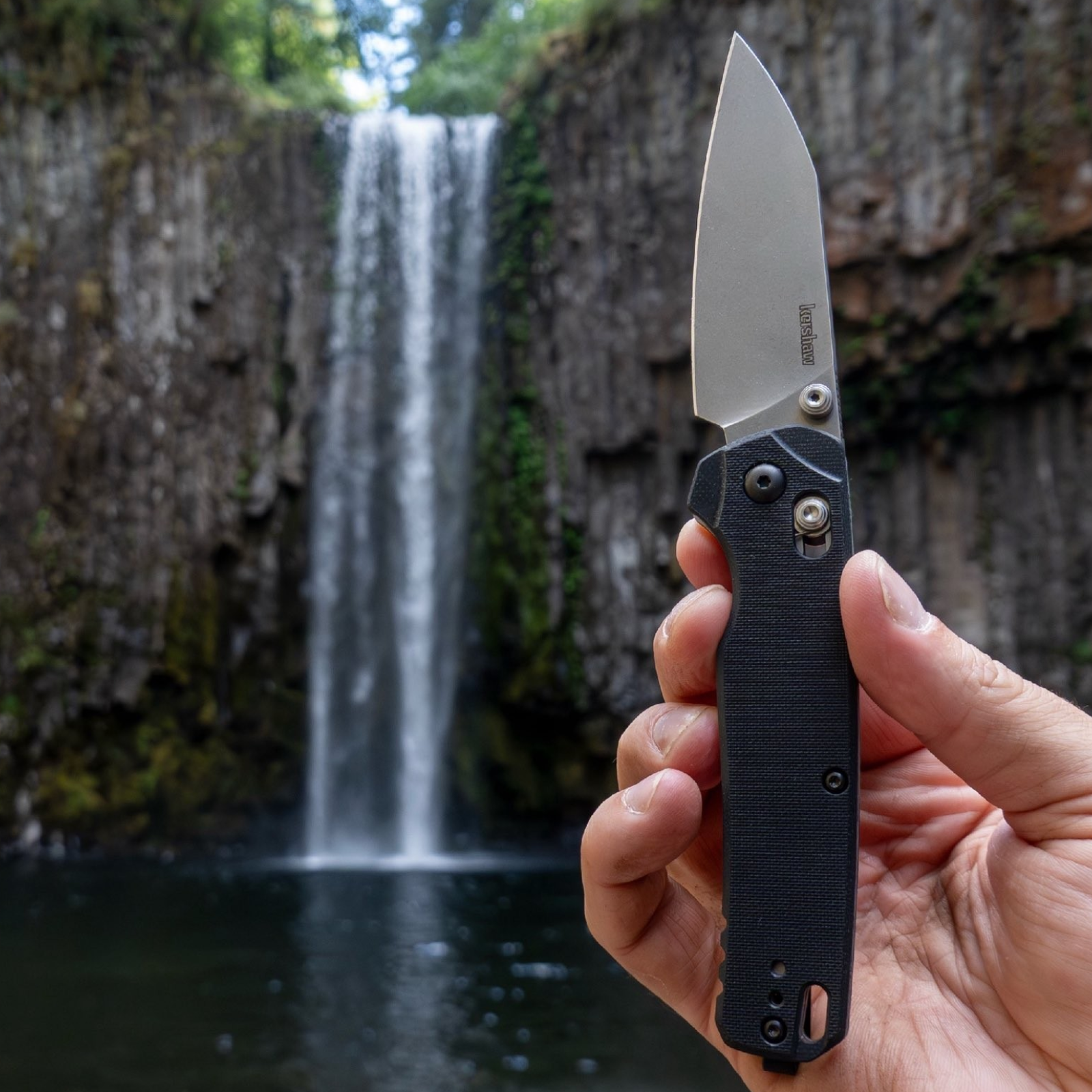 Kershaw Bel Air XL MagnaCut – Premium Taschenmesser mit Wharncliffe-Klinge, DuraLock & G10 | Made in USA Kershaw