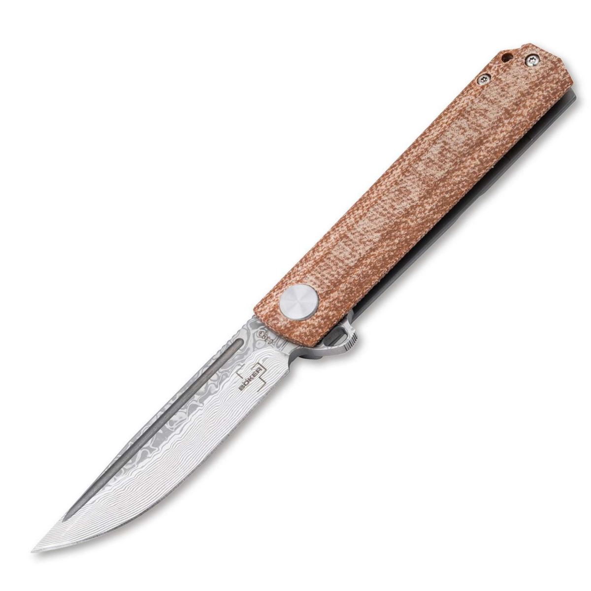 Böker Plus Cataclyst Flipjoint Damast – Edles Gentleman-EDC mit 110 Lagen Damast