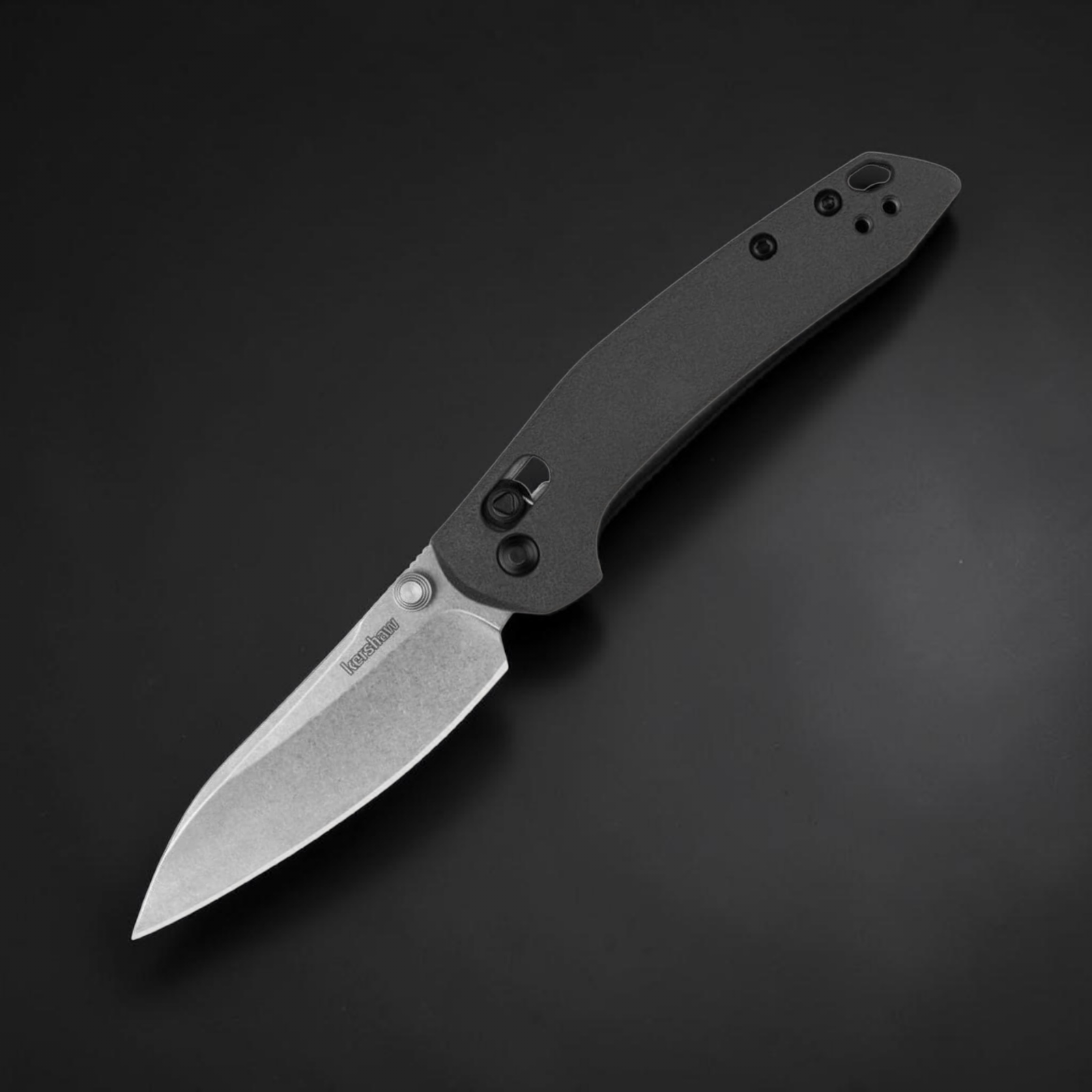Kershaw Duster Taschenmesser – Kompaktes EDC mit 8Cr13MoV Stahl, DuraLock & GRN Griff Kershaw