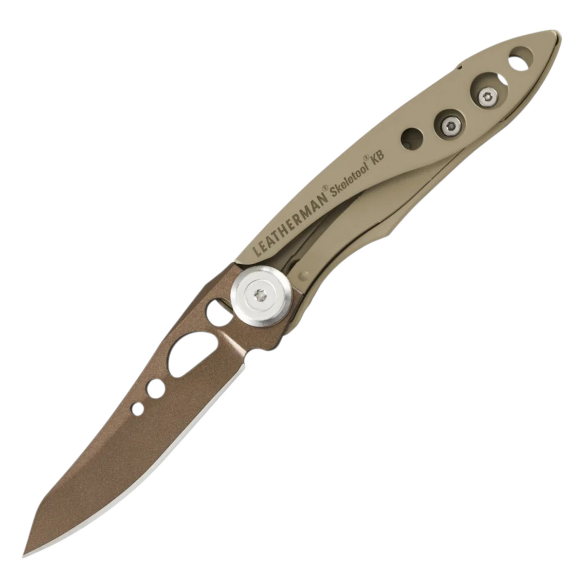 Leatherman Skeletool KB Sandstorm – Ultraleichtes Taschenmesser mit Flaschenöffner Leatherman