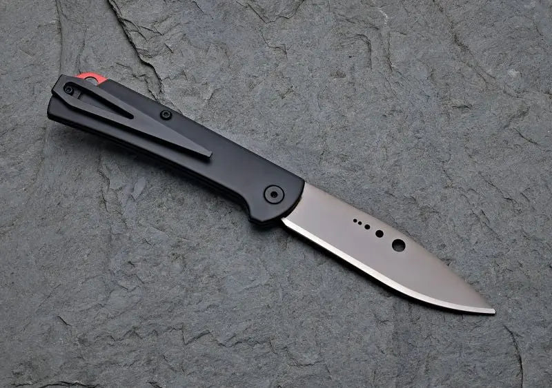 Sandrin Knives Dellatorre SK-1 – Wolframcarbid (HRC 71) Slipjoint | Titanium Clip | Made in Italy GMELCH