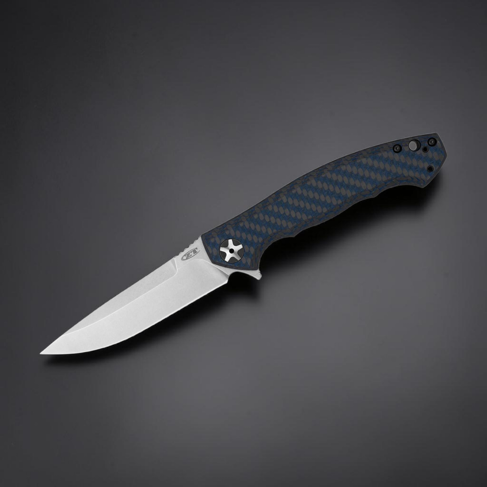 Zero Tolerance 0452BLUCF – EDC-Taschenmesser mit CPM MagnaCut, Titan & Kohlefaser, Made in USA Zero Tolerance