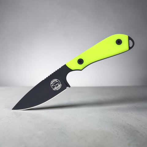 White River M1 Pro Hi-Vis – Feststehendes EDC-Messer mit CPM MagnaCut & gelbem G10, Made in USA White River Knife & Tool