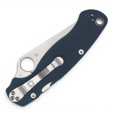 Spyderco Para Military 2 CPM SPY27 – Taschenmesser mit Exklusivstahl & G10 Kobaltblau
