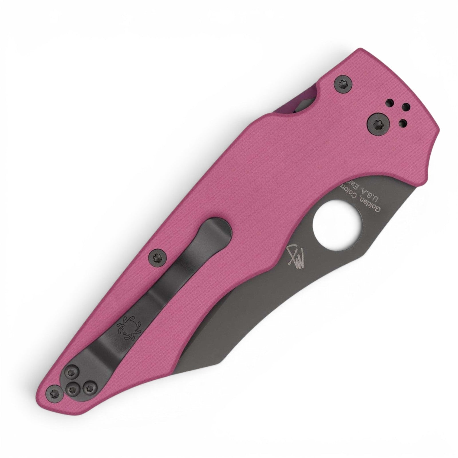 Spyderco YoJumbo Pink Sprint Run – Limitiertes Wharncliffe-Messer mit CPM-S-30V & DLC