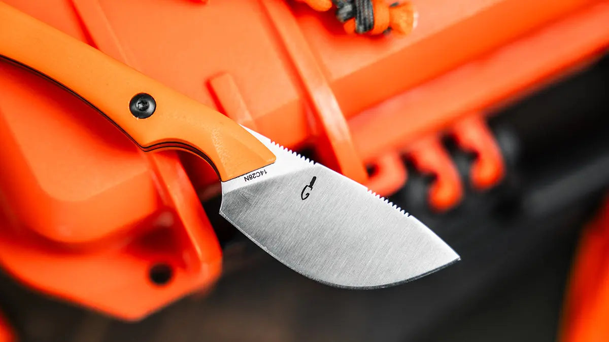 Böker Plus M.U.K. Orange – kompaktes Nessmuk-Fixed-Blade für Jagd & Outdoor Böker Plus