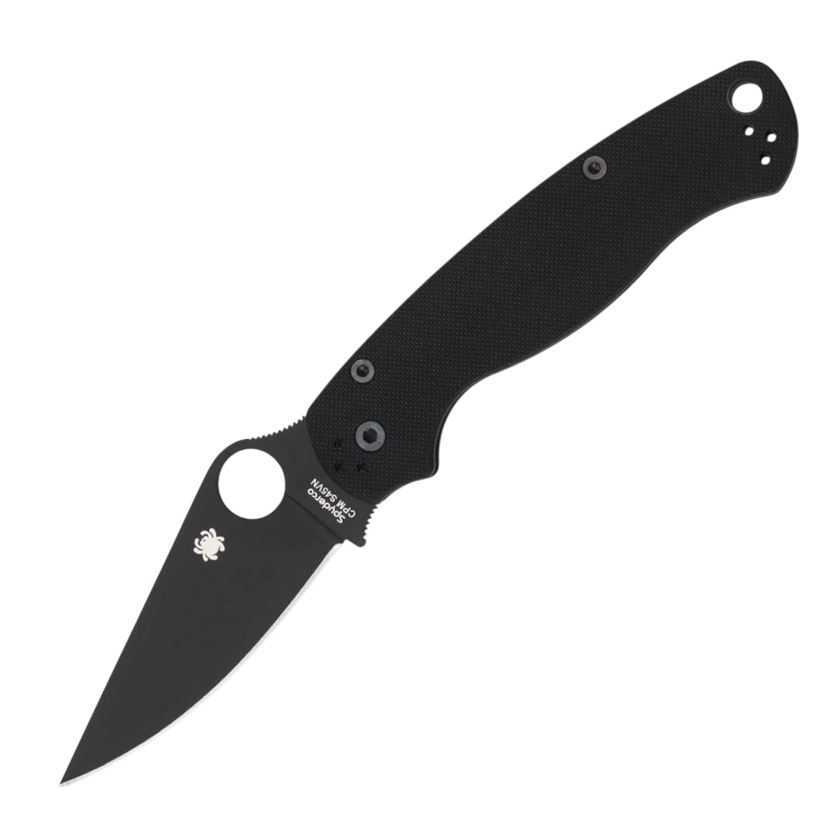 Spyderco Para-Military 2 Black – EDC-Taschenmesser mit CPM-S-45VN & Compression Lock