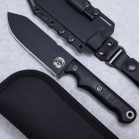 White River FC5 Blackout Micarta – Feststehendes Messer CPM-S35VN · Black Cerakote · Custom Shop Version 2026