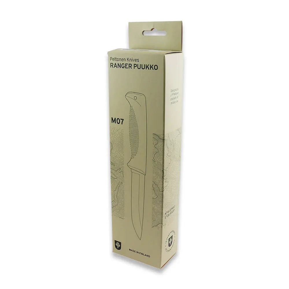 Peltonen M07 Ranger Puukko Cerakote OD Green – Survivalmesser mit Kunststoffscheide