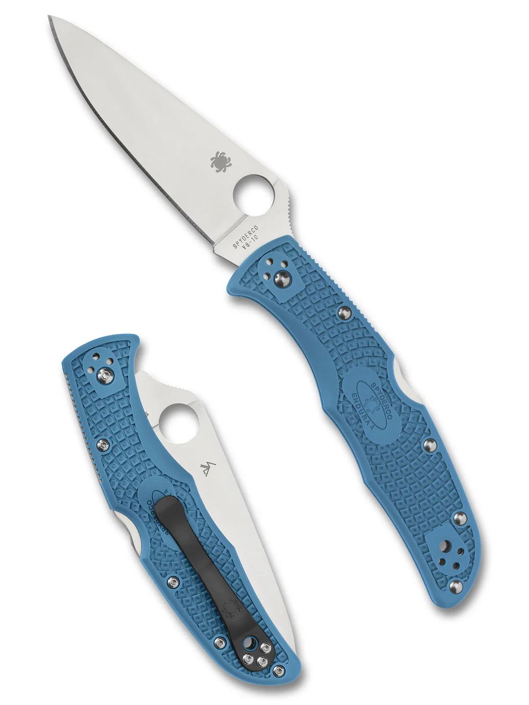 Spyderco C10FPBL Endura 4 VG-10 FRN Blue Flat Ground Klappmesser