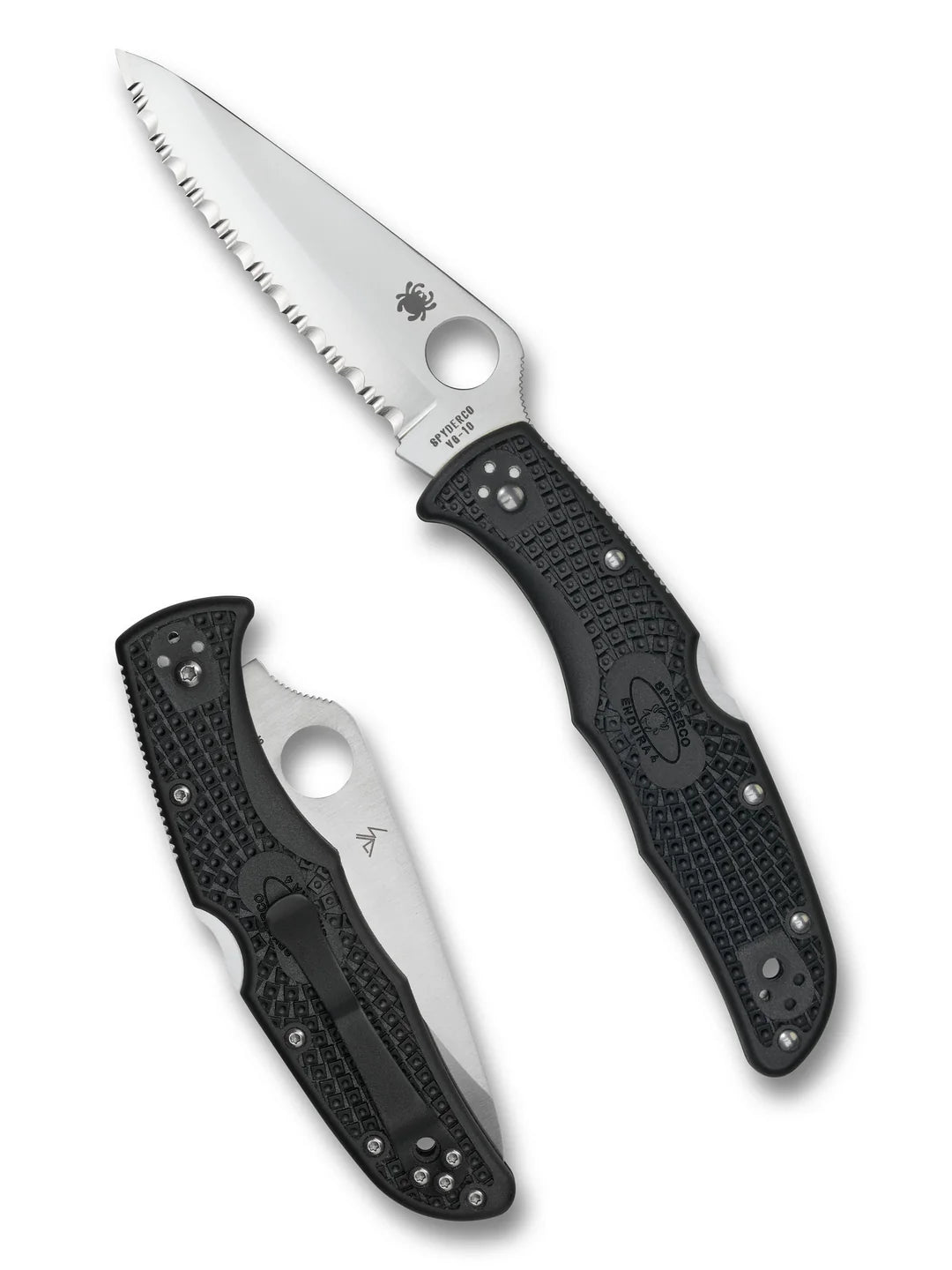 Spyderco C10SBK Endura 4 VG-10 FRN Black Klappmesser Japan Serrated