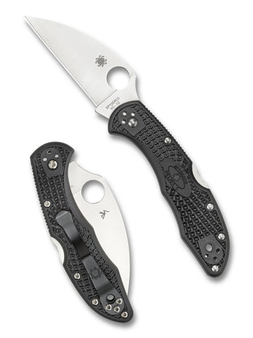 Spyderco C11FPWCBK Delica 4 Wharncliffe VG-10 FRN Black Klappmesser