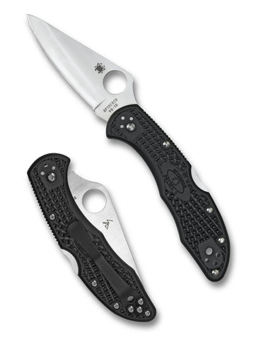 Spyderco C11PBK Delica 4 Black – VG-10 Klappmesser mit FRN Griff