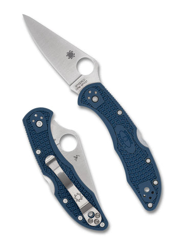 Spyderco C11PCBL Delica 4 – Cobalt Blue FRN, CPM SPY27, Back Lock