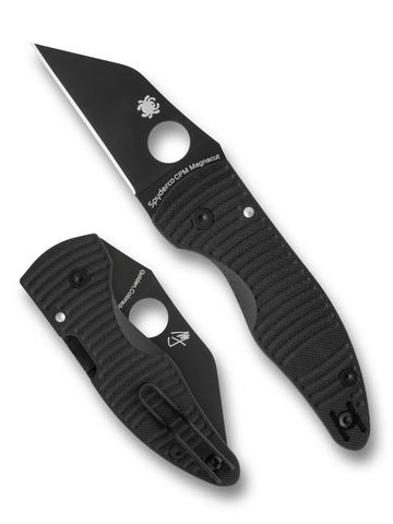 Spyderco MicroJimbo Salt Black Blade C264GMCBKP – Vorder- und Rückseite