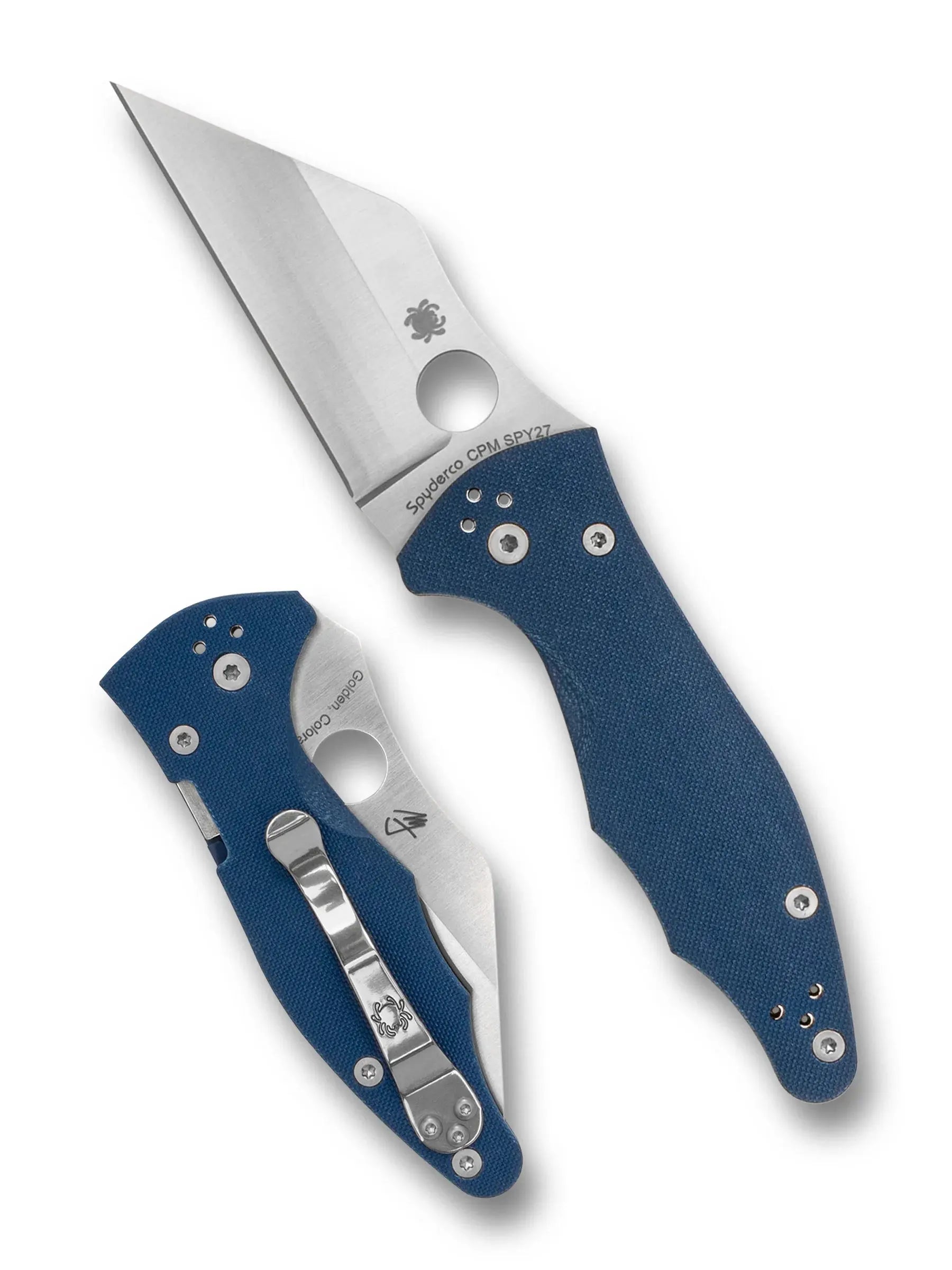 Spyderco Yojimbo 2 Cobalt Blue G10 CPM SPY27 PlainEdge (C85GPCBL2) – Wharncliffe von Michael Janich