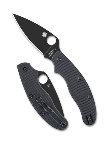 Spyderco UK Penknife Salt C94GMCBKP – geöffnet und geschlossen nebeneinander