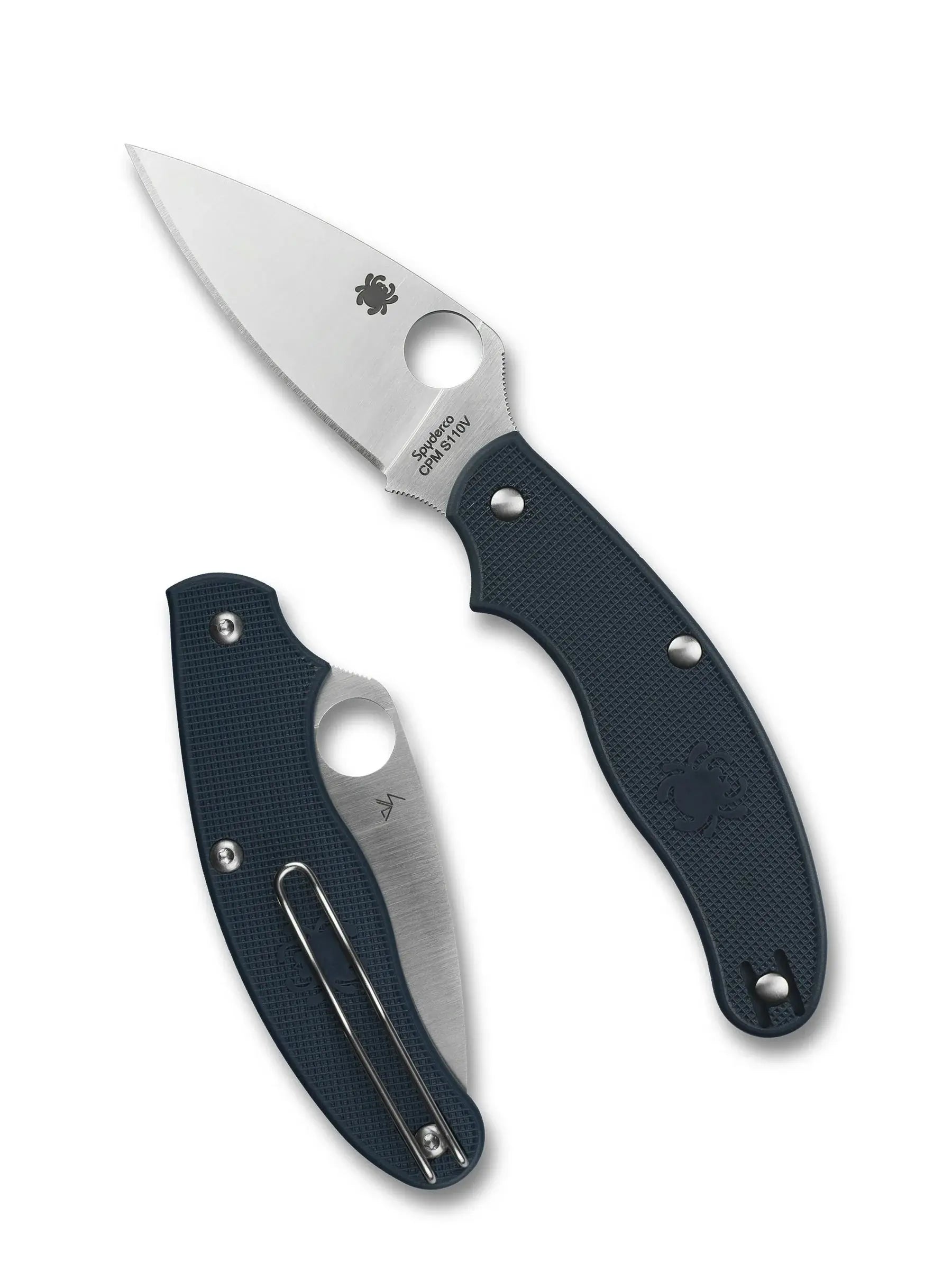 Spyderco UK Penknife S110V Dark Blue C94PDBL – Vorder- und Rückseite