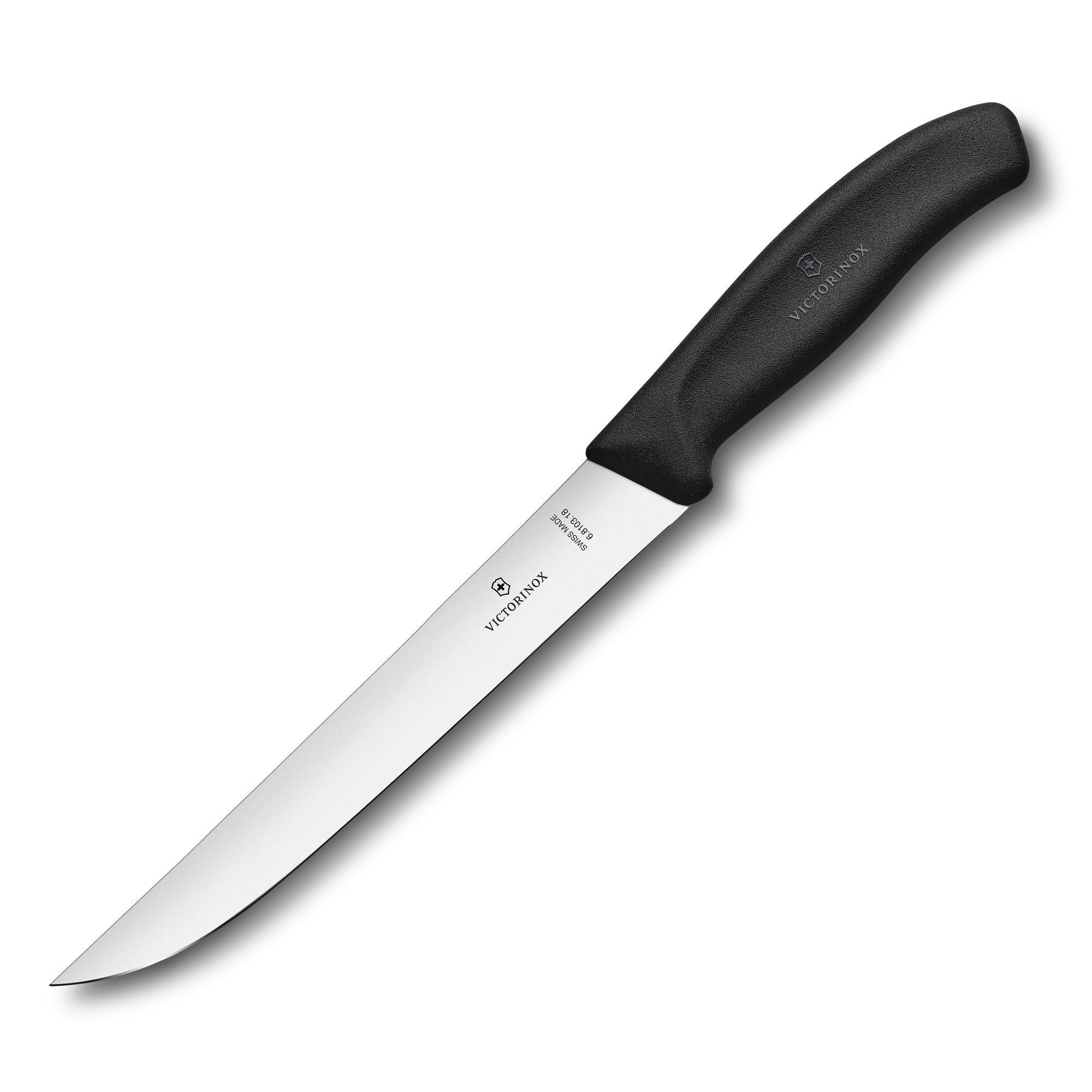 Victorinox Swiss Classic, Tranchiermesser, 18cm, gerade, schwarz, 6.8103.18B