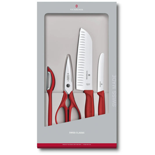Victorinox Swiss Classic Küchengarnitur 6.7131.4G – 4-teiliges Set in der Verpackung