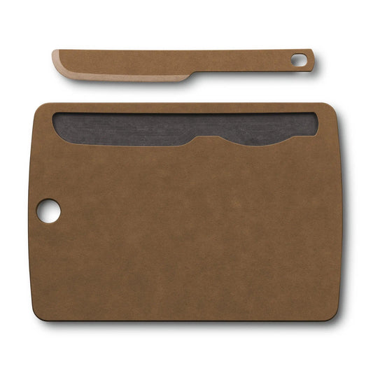 Victorinox Brotzeitbrett-Set – Brett und Messer in der Studioansicht
