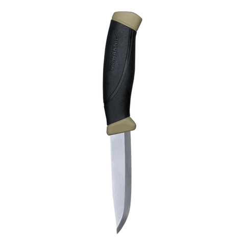Morakniv Companion (S) Outdoor Messer Desert – 12C27 Edelstahl mit Scandi-Schliff & rutschfestem Griff
