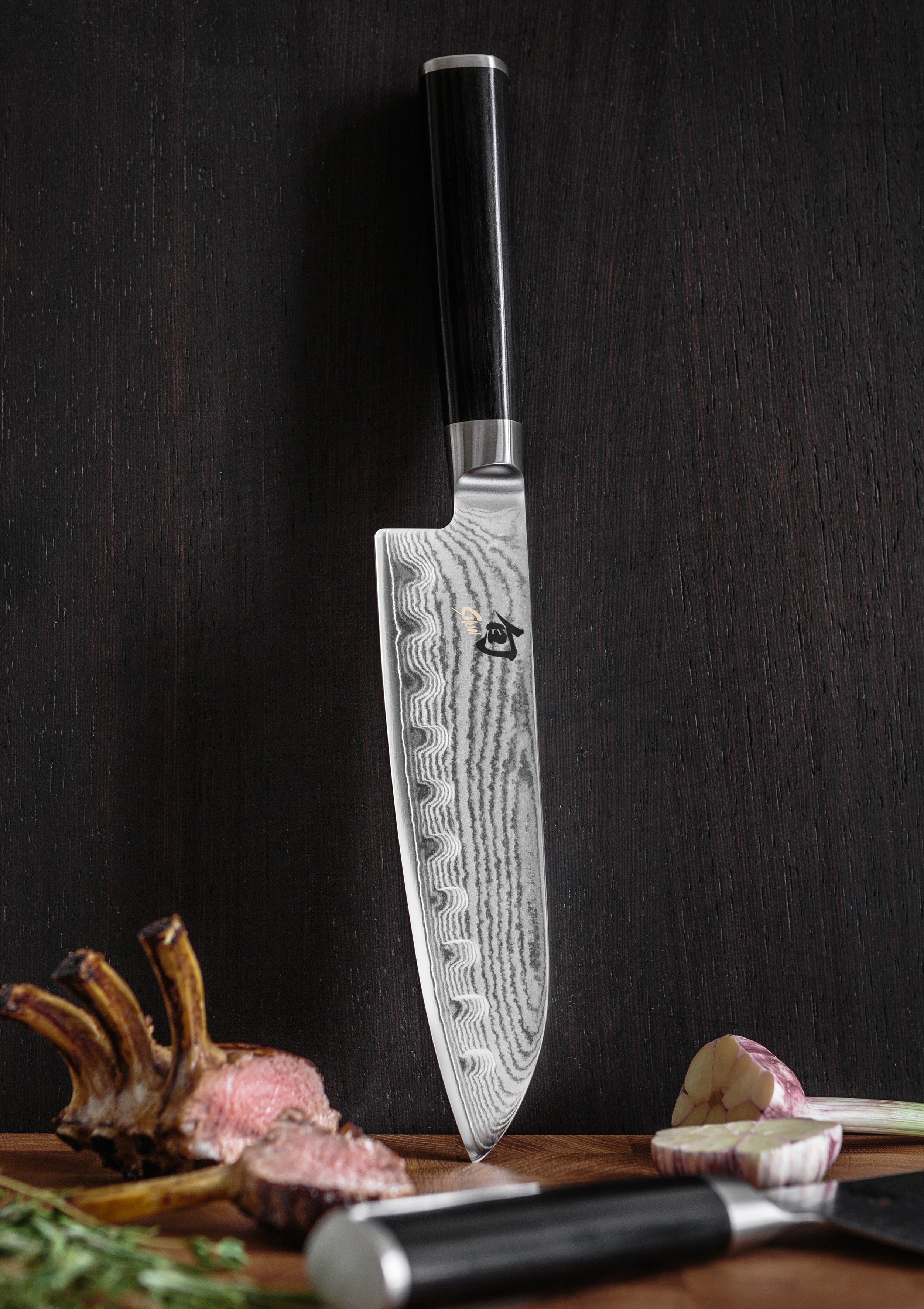 KAI Shun DM-0718 Santoku 18 cm – Damaszenerstahl, VG-MAX Kern, Kullenschliff