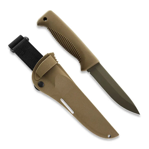 Peltonen M07 Ranger Puukko FDE Cerakote – Survivalmesser mit Kunststoffscheide