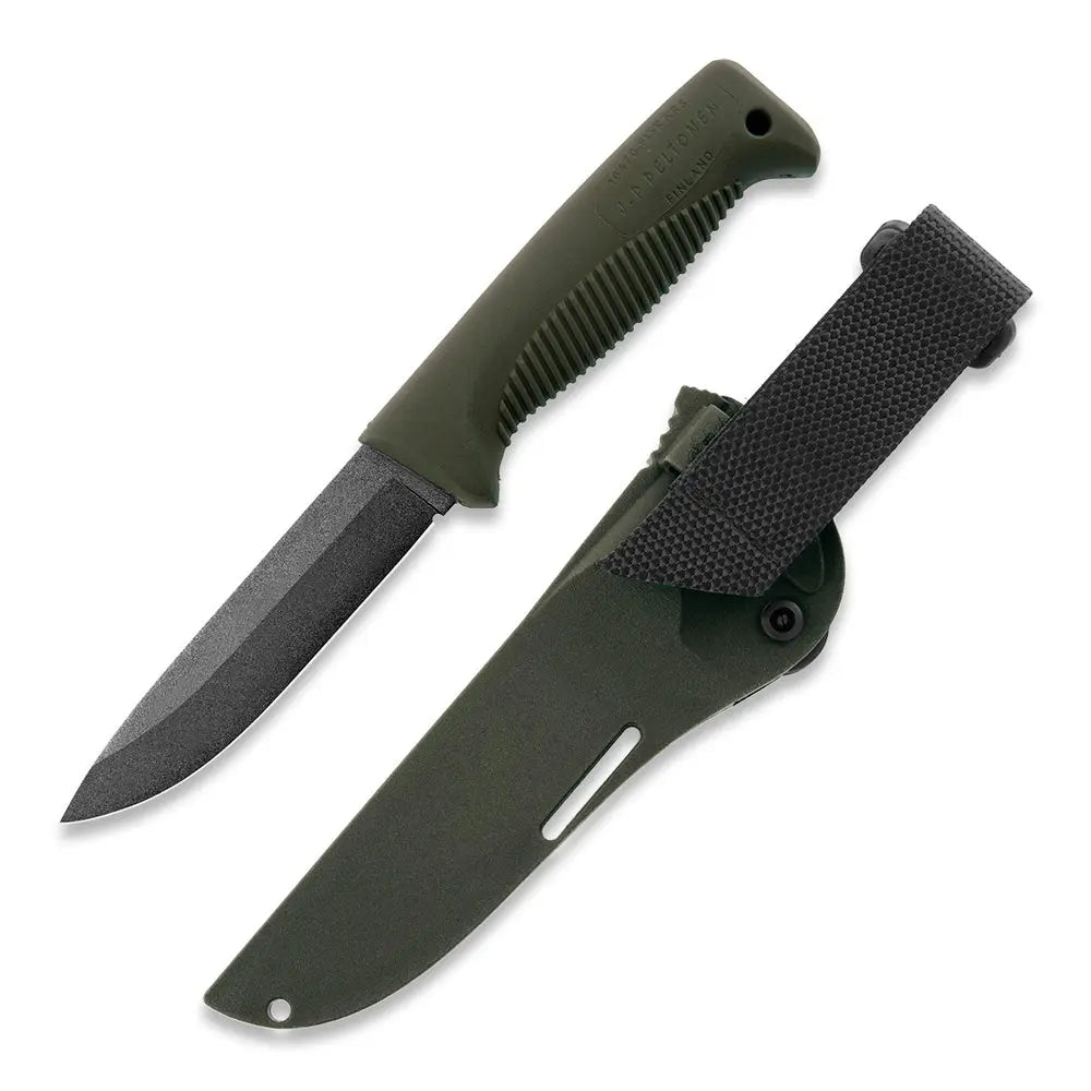 Peltonen M07 Ranger Puukko OD Green – Survivalmesser mit Teflon-Klinge und Kunststoffscheide