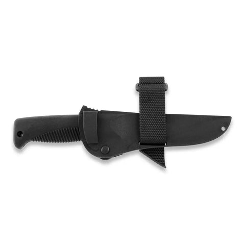 Peltonen M07 Ranger Puukko Unbeschichtet – Survivalmesser mit Kunststoffscheide Schwarz