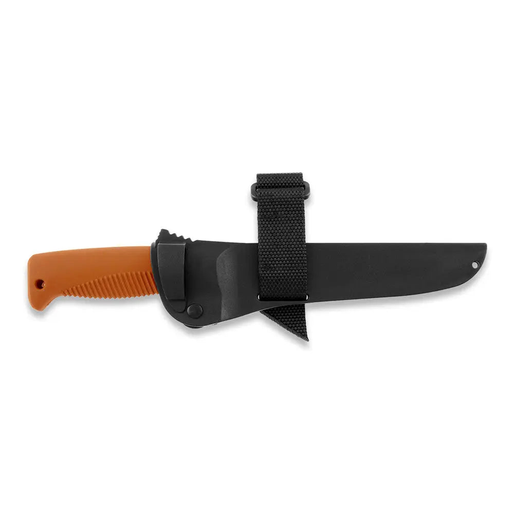 Peltonen M95 Ranger Puukko N690 Orange – Survivalmesser mit schwarzer Kompositscheide