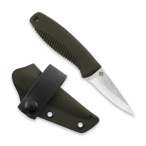 Peltonen M23 Ranger Cub N690 Grün – rostfreies Neck Knife mit Kydexscheide