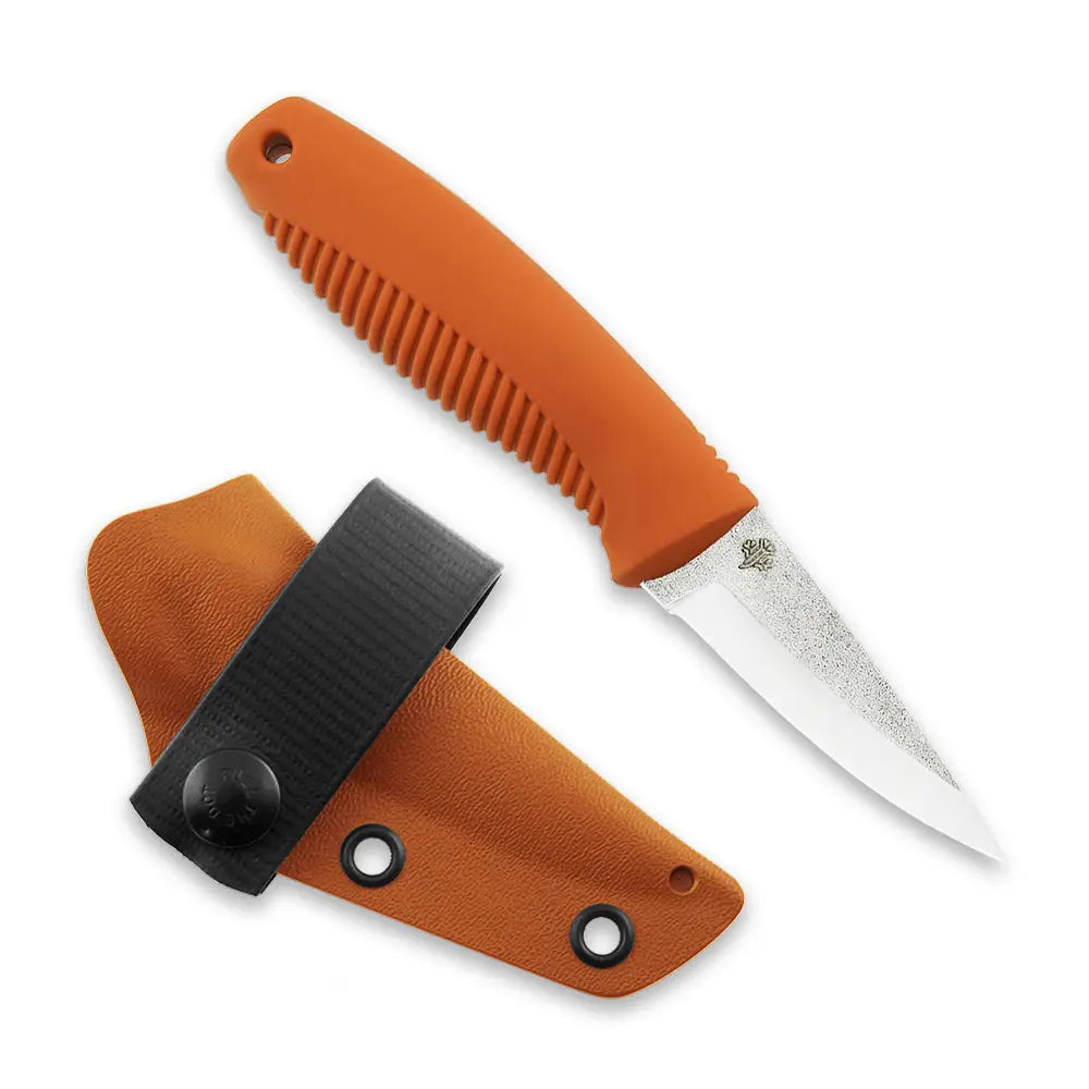 Peltonen M23 Ranger Cub N690 Orange – rostfreies Neck Knife mit Kydexscheide