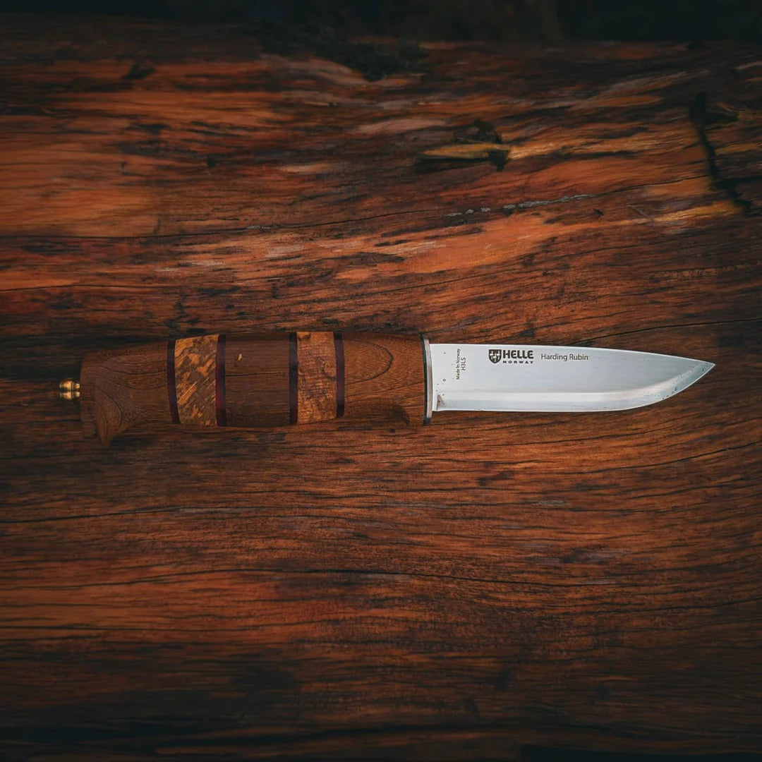 Helle Harding Rubin 2026 Limited Edition Messer H3LS Holz Sammlermesser aus Norwegen