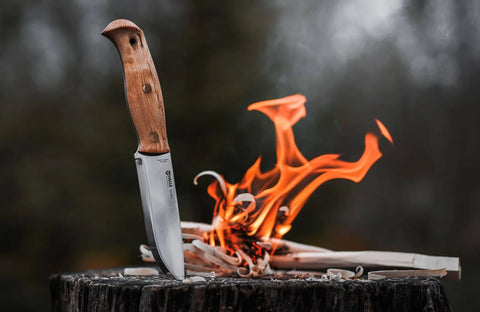 Helle Nordlys Messer 14C28N Scandi Outdoor Bushcraft Jagdmesser