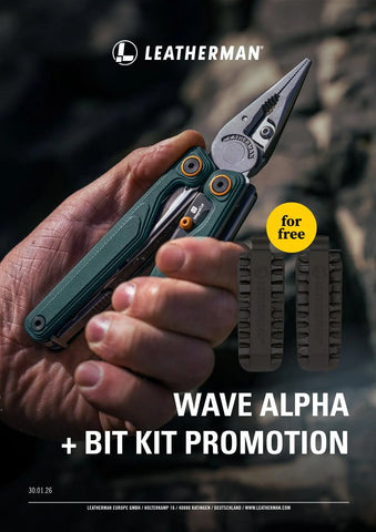 Leatherman Wave® Alpha Cascadia Multi-Tool – MagnaCut Klinge & G10 Griff